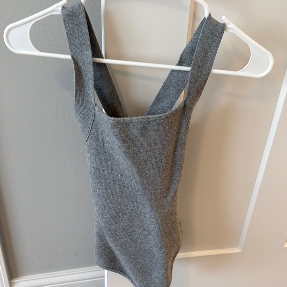 Abercrombie & Fitch Gray Bodysuit One Piece